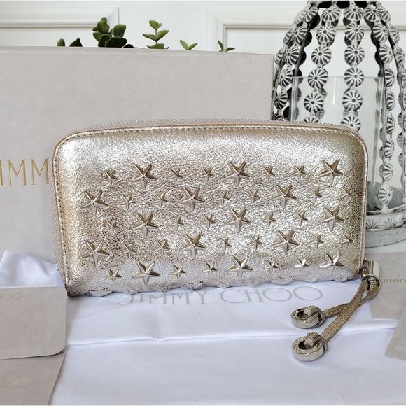 Jimmy Choo Handbags - Jimmy Choo Nellie Star Studded Wallet